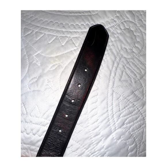 Tony Lama Leather Brown Cognac Western Style Men's  Belt Size 42 #C40157 - Picture 7 of 7